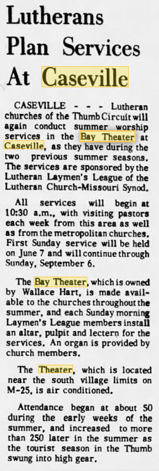 Bay Theatre - June 4 1964 Used For Church Services (newer photo)